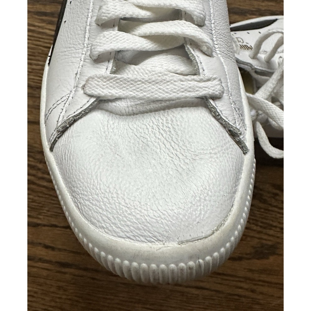 Puma Clyde Core L. Foil White Black Gold 364669-01 Mens 7.5 Classic Sneakers - Picture 11 of 16